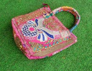 Sac fourre-tout hobo en coton épais pour femme avec broderie – Sac à main élégant et durable - Product Image 3