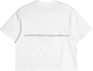 T-shirt court et ample pour homme – Coton épais 300 GSM, coupe oversize streetwear à épaules tombantes - Product Image 5