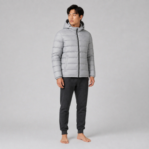 <b>Puffer</b> <b>Jacket</b> Waterproof Breathable Windproof Cotton Filled <b>Men's</b> High Street 2026 Custom Collared Canvas Winter <b>Hooded</b> - Product Image 5
