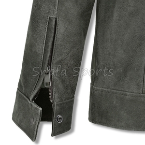 Chaqueta de Cuero para Hombre, Elegante, Ajustada, a la Moda, Cómoda para el Invierno - Product Image 4