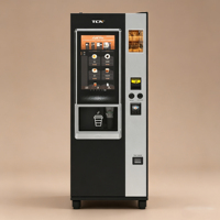 Distributeur automatique de café de qualité supérieure TCN, entièrement automatique, du grain à la tasse, avec grand écran tactile pour les hôtels et les entreprises