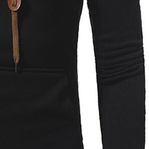 Sweat-shirt à capuche pour homme, coupe ajustée, cordon de serrage contrastant, décontracté - Product Image 3