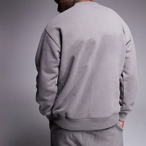 Sweat à capuche unisexe 2026 en molleton 100 % coton, broderie et strass, respirant, hiver, design 2-en-1, coupe classique, survêtement - Product Image 2