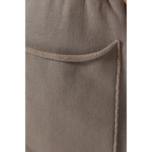 <b>Men's</b> Gray Knitted <b>Bermuda</b> <b>Shorts</b> With Drawstring Waist And Side Pockets Casual Mid Length Solid Color <b>Short</b> Pants - Product Image 5