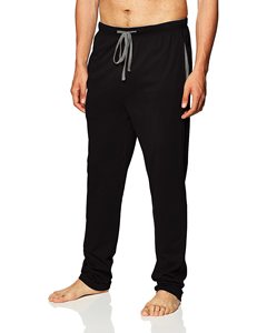 <b>Men's</b> Black Woolen Straight Vintage Sweatpants Elastic Waist Drawstring Casual <b>Pants</b> with Side Pockets Midweight Autumn Wear - Product Image 3