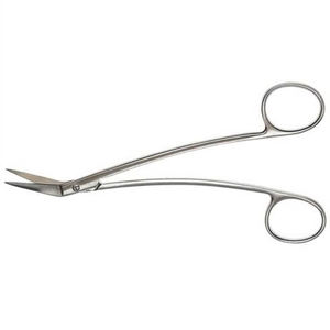 Ciseaux chirurgicaux en acier inoxydable à pointe arrondie, instrument de chirurgie générale, certifié CE Classe I, utilisation manuelle - Product Image 3
