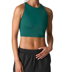 Custom Wholesale Women Sleeveless Crop <b>Top</b> OEM ODM Manufacturer High Neck Fitness Tank <b>Top</b> Stretch Gym Activewear - Product Image 3
