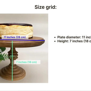 Support à gâteau réglable en bois, écologique et fait main, pour boulangeries et événements - Product Image 1