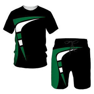 Men's Summer Breathable Quick Dry 100% Cotton Fashion Shorts T-Shirt <b>Set</b> Plus Size Casual High Street Style <b>Twin</b> <b>Set</b> Customized - Product Image 5