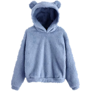 Men's Black Hooded Fleece Pullover Jacket Embroidered Logo Print Streetwear Style Winter Wear Regular Fit Regular Sleeve 100% - Product Image 5