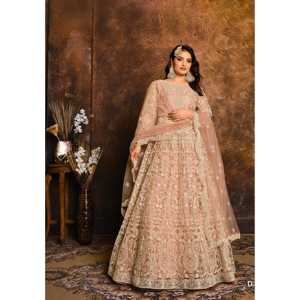 Robe de mariée de créateur, robe de soirée avec bas et dupatta - Product Image 1