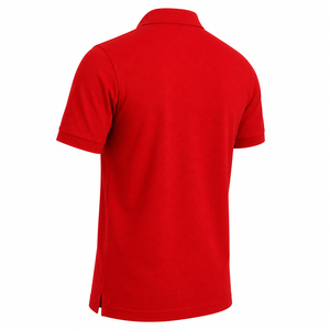 Premium Quality Top Selling Men's Red Cotton Breathable 220g Polo <b>Shirt</b> Short Sleeve Solid <b>Colour</b> Casual Style Pique Knitted - Product Image 6