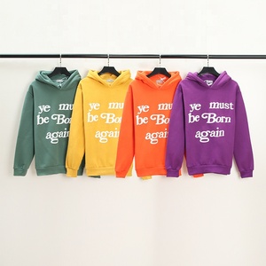 Custom <b>Letter</b> Printed 3D Puff <b>Foam</b> Printing 100% Cotton Fleece Oversized Hooded OEM High Quality Plain Hoodie - Product Image 2