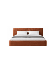 Base de Cama Moderna de Madera Sólida de Lujo, Cama de Plataforma de Madera Minimalista, Muebles de Dormitorio Contemporáneos y Elegantes - Product Image 1