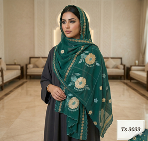 ผ้าคลุมศีรษะชีฟองลายดอกไม้ปักลายเพชรแบบแอฟริกัน ขายส่ง 12 ชิ้น ผ้าพันคอยาวสำหรับผู้หญิงมุสลิม ผ้าคลุมไหล่ระบายอากาศได้ดีสำหรับใส่ในชีวิตประจำวันช่วงฤดูร้อน - Product Image 3