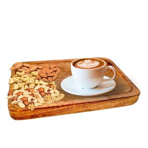 Tea Coffee <b>Snacks</b> <b>Tray</b> Handcrafted Products Decorative <b>Trays</b> Sustainable Dishwasher Safe Wooden Serving <b>Tray</b> Handmade - Product Image 5