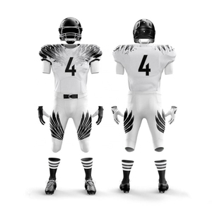 Custom American Football Jersey Set Striped <b>Rainbow</b> Design Sublimated Short Sleeve V-neck Fitted Men's Adult 100% Summer Plus - Product Image 1