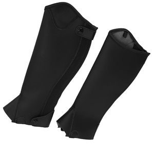 OEM Custom Leather <b>Half</b> <b>Chaps</b> Soft Cowhide Equestrian Riding Gaiters High Quality Horse Boot Cover <b>Chaps</b> LHC-0043 - Product Image 5