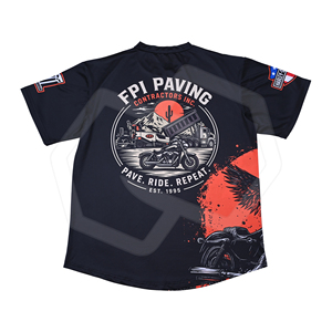 เสื้อเบสบอลแบบสวม ยูนิเซ็กซ์ พิมพ์ลายมอเตอร์ไซค์ คอวี แขนสั้น ระบายเหงื่อได้ดี ผลิตจากโพลีเอสเตอร์ 100% เป็นมิตรต่อสิ่งแวดล้อม - Product Image 2
