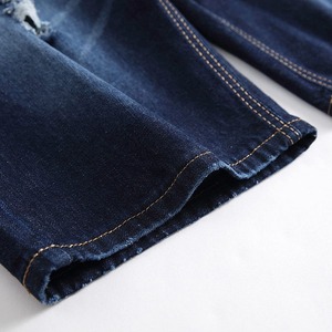 Pantalones Cortos de Mezclilla Transpirables y Ligeros para Hombre, 100% Algodón, Alta Calidad, Último Estilo, Cintura Elástica Cómoda - Product Image 3