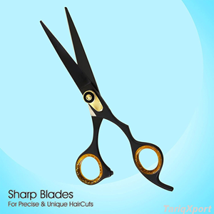 Professional 6 Inch Hair Cutting Scissors Barber <b>Shears</b> Sharp Stainless Steel Blades for Salon Use Hair Dressing Right-Handed - Product Image 5