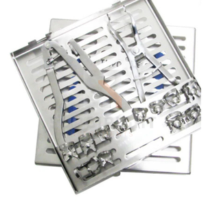 Kit Completo de Dique de Goma Dental, Instrumentos de Aislamiento Endodóntico de Acero Inoxidable Alemán, CE ISO, por Blush Surgical - Product Image 5