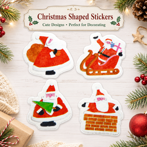 Cinta Decorativa Washi de Primera Calidad, Ecológica, con Diseño de Santa Claus, Previamente Cortada y Fácil de Despegar, para Decoración y Embellecimiento de Superficies Planas - Product Image 3