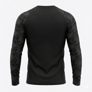 Camiseta de Compresión Unisex de Manga Larga Micah Corp, Negra, Spandex/Nylon, Secado Rápido, Transpirable, Protección UV, para Natación y MMA - Product Image 3