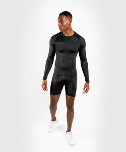 Men Full Sleeve <b>Compression</b> Rash Guard Quick Dry Spandex Polyester <b>Custom</b> Plain Dyed Fitness Wear BJJ Rash Guards MMA Rash Guard - Product Image 1
