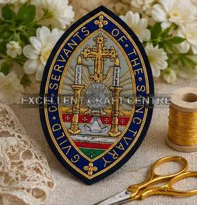 GVILD SERVANTS OF THE SENOTVARY Parche Bordado de Encaje de Alta Calidad, Insignia de Tela para Coser, Diseño Circular de Lujo para Prendas - Product Image 5