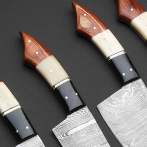 Handmade Carbon Steel Sustainable Multifunction Chef <b>Knife</b> <b>Set</b> 5 Pieces Razor <b>Sharp</b> High Carbon Forged Customizable Wholesale - Product Image 4