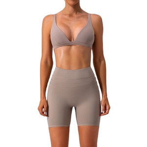 Conjunto deportivo para mujer, traje deportivo de entrenamiento para mujer, conjunto de Fitness para gimnasio, conjunto de Fitness para gimnasio, pantalones cortos, nuevo diseño, 2 piezas, 2026 - Product Image 2