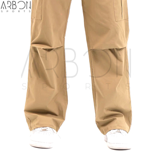 Pantalon cargo en coton léger pour homme, couleur camel, nouveau style tendance, confortable, unique, avec logo personnalisé, fournisseur fiable. - Product Image 5