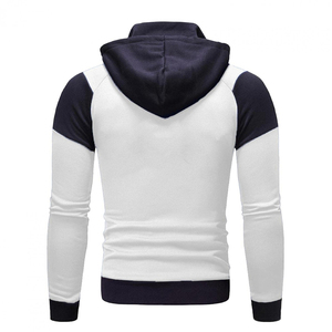 Men's Hooded Tracksuit Full <b>Zip</b> Color Blocking Sporty Casual Autumn Wear Regular Fit 100% Polyester Long Sleeve - Product Image 4