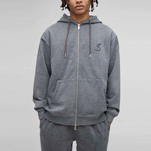 ชุดวอร์มซิปแบบสั่งทำพิเศษสำหรับผู้ชาย ขายดี ทรงเข้ารูป ผ้าฝ้าย/โพลีเอสเตอร์ ไซส์ใหญ่ ชุดวอร์มซิปแบบหลวมสำหรับผู้ชาย - Product Image 6