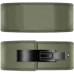 Ceinture de musculation en cuir de vachette respirante unisexe avec logo personnalisé, boucle à levier, protection professionnelle robuste pour la musculation et le fitness - Product Image 5