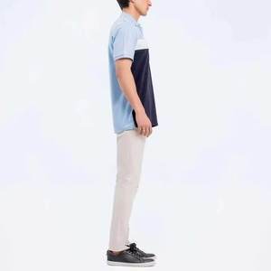 เสื้อโปโลสำหรับผู้ชายรุ่นที่ดีที่สุดเสื้อยืดโปโลสำหรับเล่นกอล์ฟของผู้ชายลายสีทึบพิมพ์โลโก้ที่กำหนดเองและปักลาย - Product Image 5