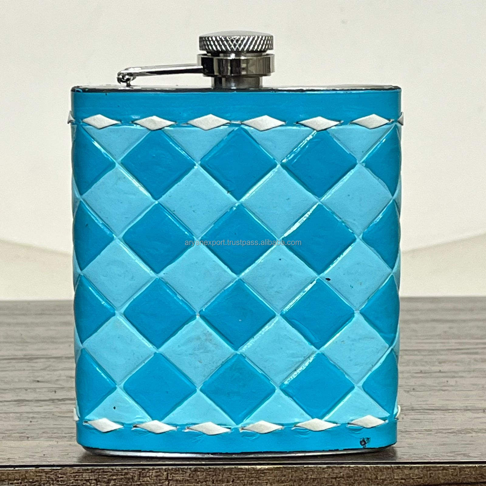 Turquoise Checkered