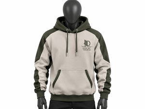 Sweat-shirt à capuche pour homme, manches régulières, couleur unie, logo sur le devant, poche, coupe décontractée, hiver, 100% coton molletonné - Product Image 1