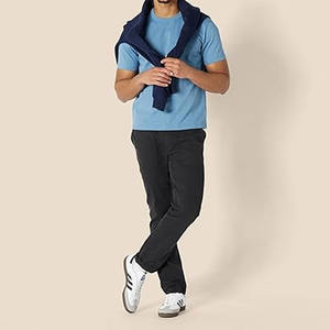 Camiseta de algodón 100% para hombre, tela jersey cómoda con diseño liso, subida por Dress Sports - Product Image 4