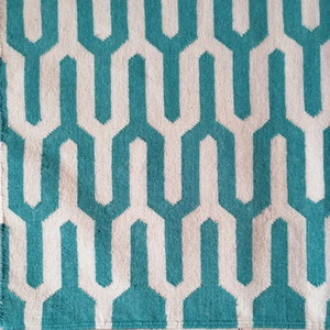 Tapis de luxe en laine tissé à la main, motif géométrique abstrait en blocs de pixels, tapis moderne de designer sur mesure - Product Image 2