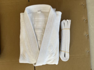 Kimono de Jiu Jitsu Brasileño (BJJ) de Cáñamo Personalizado, Preencogido, Tejido Perla y Tejido Panal de Abeja - Product Image 2