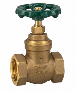 Vanne à opercule en métal gris de 2 pouces, à tête vissée, à tige non élévatrice, filetage BSP, robuste pour usage industriel - Product Image 1