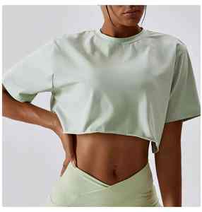 Promotion Latest Design Outdoor Use Women <b>Crop</b> <b>Top</b> Solid Colour Women <b>Crop</b> <b>Top</b> Comfortable Women <b>Crop</b> <b>Top</b> - Product Image 5