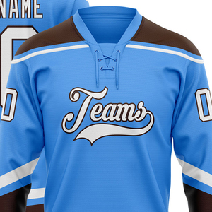 Maillot de hockey personnalisé pour équipe, 100 % polyester, décontracté, à manches longues, pull sportif avec design personnalisé pour tenue d'équipe - Product Image 3