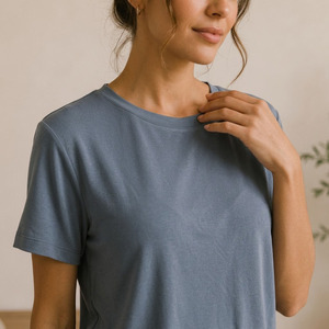 Conjunto de Pijama de Tencel para Mujer, Transpirable, 95% Tencel, 5% Elastano, Tejido de Punto, Ropa de Dormir y para Estar en Casa, Conjunto de Pijama Informal de Verano para Mujer - Product Image 3
