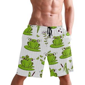 Shorts de bain légers à séchage rapide 150 GSM en polyester et élasthanne respirants avec taille élastique pour la plage et la piscine – Fournisseur OEM et marque privée - Product Image 4