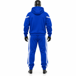 Ensemble de survêtement unisexe personnalisé, imprimé, respirant, réfléchissant, épais, style streetwear automne, avec strass et capuche, en promotion - Product Image 2