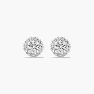 Pendientes de Diamantes de Moissanita de Plata 925 con Brillo Eterno, Forma Redonda Brillante, Joyería Fina Elegante, Regalo para Cumpleaños y Bodas - Product Image 1