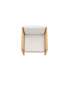 Fauteuil en bois traditionnel avec assise en tissu rembourré et dossier incurvé pour mobilier de salle à manger - Product Image 4